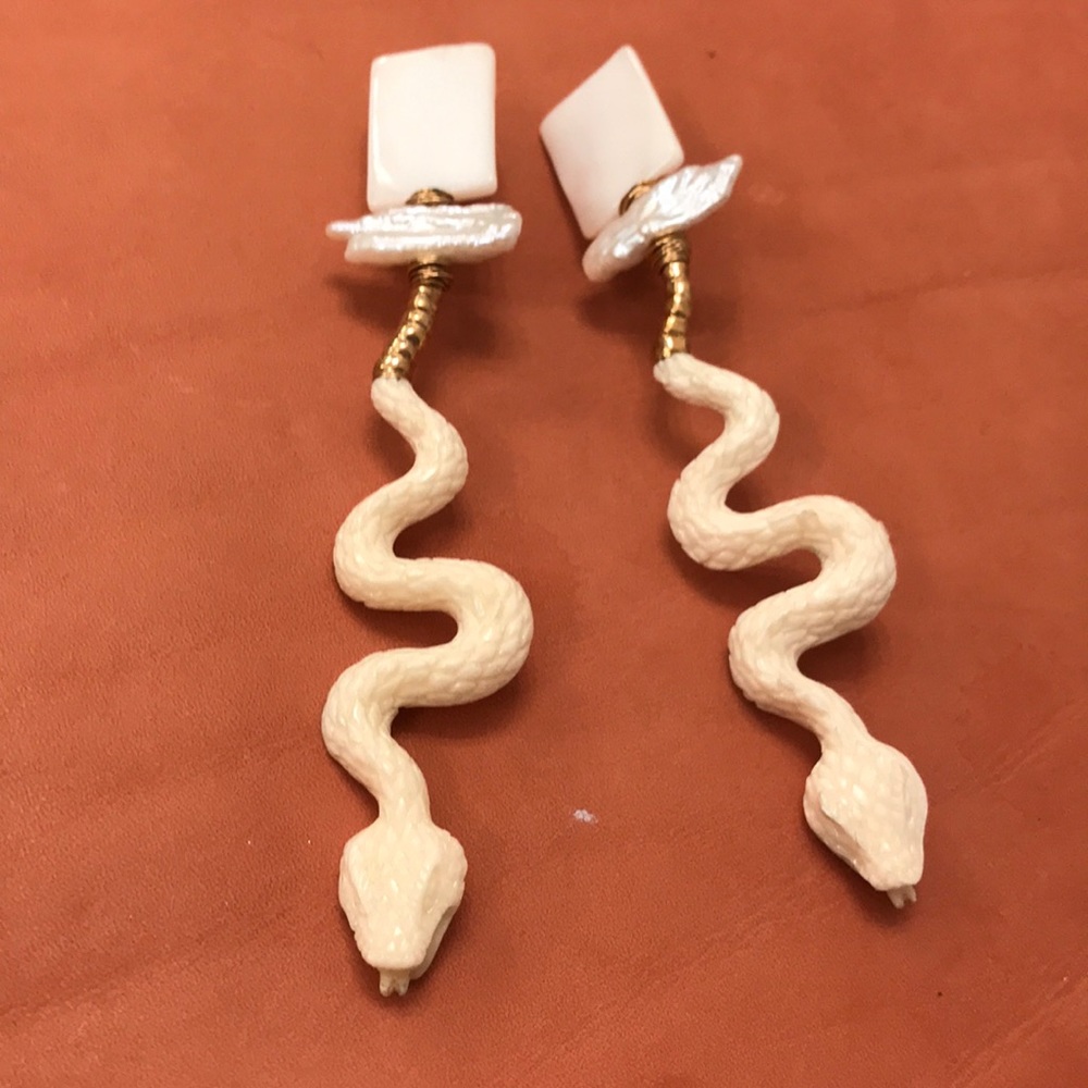 Nicola Bathie Rattlesnake Earrings